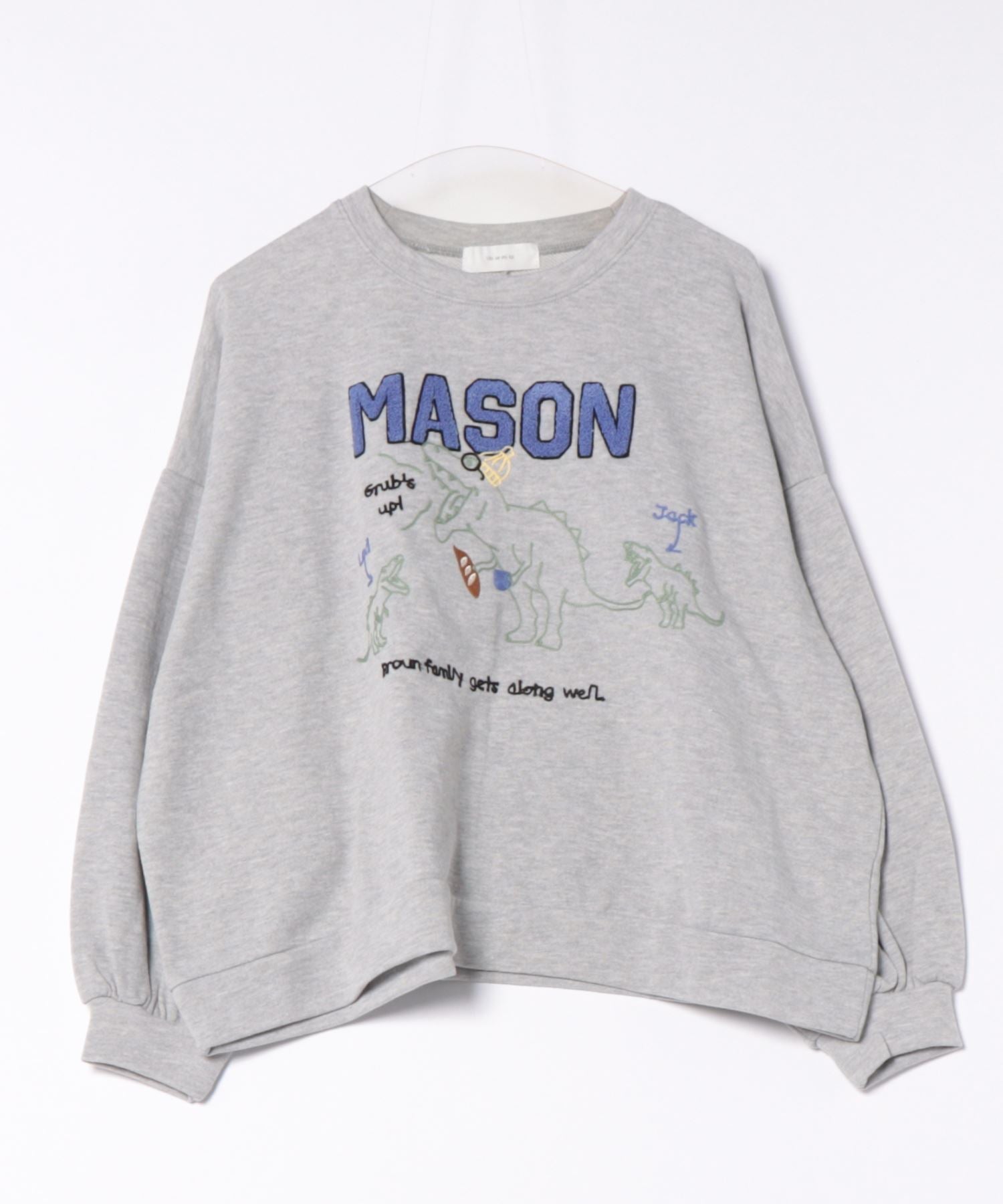 davryu leopard トレーナー　グレー　M davryu leopard トレーナーグレーM