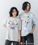 【PEANUTS /ピーナッツ】 オリジナルデザイン 刺繍 Tシャツ スヌーピー  ベル ドロップショルダー ビッグシルエット ユニセックス キャラクター