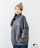 【MLB/メジャーリーグベースボール】 ツイル ワッペン パイピング使い ナイロン トラックジャケット