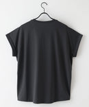 【汗染みの目立ちにくいTシャツ ZEROSTAIN/ゼロステイン】ロールカフラウンドヘムTシャツ レディース 汗染み防止 撥水加工 多機能 zo