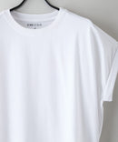 【汗染みの目立ちにくいTシャツ ZEROSTAIN/ゼロステイン】ロールカフラウンドヘムTシャツ レディース 汗染み防止 撥水加工 多機能 zo