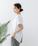 【汗染みの目立ちにくいTシャツ ZEROSTAIN/ゼロステイン】ロールカフラウンドヘムTシャツ レディース 汗染み防止 撥水加工 多機能 zo