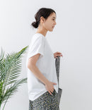 【汗染みの目立ちにくいTシャツ ZEROSTAIN/ゼロステイン】ロールカフラウンドヘムTシャツ レディース 汗染み防止 撥水加工 多機能 zo