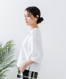 【汗染みの目立ちにくいTシャツ ZEROSTAIN/ゼロステイン】バルーン袖Tシャツ レディース 撥水・汗染み防止 多機能Tシャツ zo