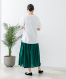 【汗染みの目立ちにくいTシャツ ZEROSTAIN/ゼロステイン】ロールカフサイドスリットTシャツ 撥水・UVカット機能付き レディース 快適Tシャツ zo