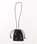 フロント刺繍 ドローストリングミニショルダーバッグ【FILA/フィラ × PEANUTS/ピーナッツ】