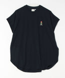 フレンチスリーブ ワンポイント刺繍Tシャツ【TeddyBear/テディベア】