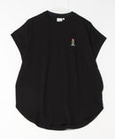 フレンチスリーブ ワンポイント刺繍Tシャツ【TeddyBear/テディベア】