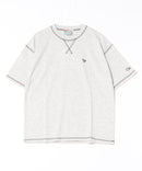 【OUTDOOR EXCHANGE/アウトドアエクスチェンジ】×【ZERO STAIN/ゼロステイン】コラボ 配色 3本針ステッチ クルーネック Tシャツ