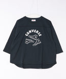 シュ-ズ柄 7分袖 Tシャツ【CONVERSE/コンバース】