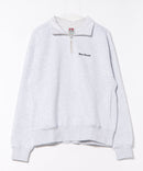 【BEN DAVIS/ベンデイビス】ワンポイントキモウハーフジップ ヘビーウェイトスウェット ワンポイント刺繍 裏起毛