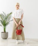 フレンチスリーブ ワンポイント刺繍Tシャツ【TeddyBear/テディベア】