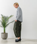 【BLUE STANDARD/ブルースタンダード】コットン100% オックスレギュラーカラー リラックスシルエットシャツ ビズ オフィスカジュアル オンでもオフでも