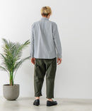 【BLUE STANDARD/ブルースタンダード】コットン100% オックスレギュラーカラー リラックスシルエットシャツ ビズ オフィスカジュアル オンでもオフでも