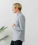 【BLUE STANDARD/ブルースタンダード】コットン100% オックスボタンダウンシャツ レギュラーシルエット ビズ オフィスカジュアル オンでもオフでも