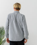 【BLUE STANDARD/ブルースタンダード】コットン100% オックスボタンダウンシャツ レギュラーシルエット ビズ オフィスカジュアル オンでもオフでも