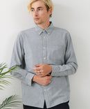 【BLUE STANDARD/ブルースタンダード】コットン100% オックスボタンダウンシャツ レギュラーシルエット ビズ オフィスカジュアル オンでもオフでも