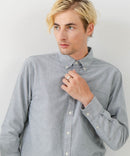 【BLUE STANDARD/ブルースタンダード】コットン100% オックスボタンダウンシャツ レギュラーシルエット ビズ オフィスカジュアル オンでもオフでも