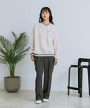 【U.S. POLO ASSN./ユーエスポロアッスン】Vネック リブライン 裏起毛 スウェットトレーナー