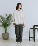 【U.S. POLO ASSN./ユーエスポロアッスン】Vネック リブライン 裏起毛 スウェットトレーナー