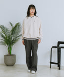 【U.S. POLO ASSN./ユーエスポロアッスン】Vネック リブライン 裏起毛 スウェットトレーナー