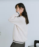 【U.S. POLO ASSN./ユーエスポロアッスン】Vネック リブライン 裏起毛 スウェットトレーナー