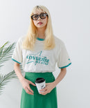 【CONVERSE/コンバース】ネップスラブ アーカイブロゴ リンガーTシャツ zo