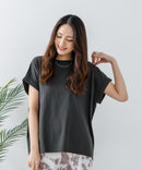 【汗染みの目立ちにくいTシャツ ZEROSTAIN/ゼロステイン】ロールカフラウンドヘムTシャツ レディース 汗染み防止 撥水加工 多機能 zo