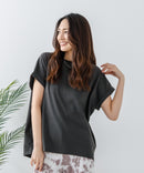 【汗染みの目立ちにくいTシャツ ZEROSTAIN/ゼロステイン】ロールカフラウンドヘムTシャツ レディース 汗染み防止 撥水加工 多機能 zo