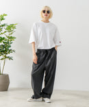 【SAVIER/サビアー】×【ZERO STAIN/ゼロステイン】コラボ Vガセット クルーネック Tシャツ