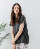 【汗染みの目立ちにくいTシャツ ZEROSTAIN/ゼロステイン】ロールカフラウンドヘムTシャツ レディース 汗染み防止 撥水加工 多機能 zo