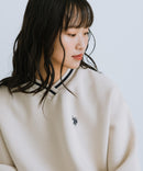 【U.S. POLO ASSN./ユーエスポロアッスン】Vネック リブライン 裏起毛 スウェットトレーナー
