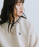 【U.S. POLO ASSN./ユーエスポロアッスン】Vネック リブライン 裏起毛 スウェットトレーナー