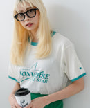 【CONVERSE/コンバース】ネップスラブ アーカイブロゴ リンガーTシャツ zo