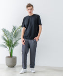 快適!スーパーストレッチイージーパンツ イージーケア 接触冷感 前開き ウエストゴム UVカット【Blue Standard:ブルースタンダード】