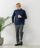 【BLUE STANDARD/ブルースタンダード】コットン100% オックスボタンダウンシャツ レギュラーシルエット ビズ オフィスカジュアル オンでもオフでも