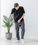 快適!スーパーストレッチイージーパンツ イージーケア 接触冷感 前開き ウエストゴム UVカット【Blue Standard:ブルースタンダード】