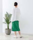 5分袖 刺繍 ポケット付Tシャツ【C17/シーセブンティーン】