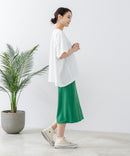 5分袖 刺繍 ポケット付Tシャツ【C17/シーセブンティーン】