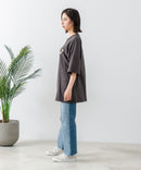 【CONVERSE/コンバース】×【TOM AND JERRY/トムとジェリー】ブランドロゴ 刺繍 オーバーサイズ Tシャツzo