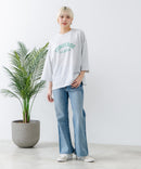 8分袖 切替 Tシャツ  CONVERSE コンバース