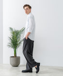 COOLMAXリネンミックス7分袖シャツ【BLUE STANDARD/ブルースタンダード