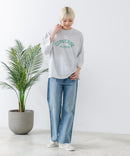 8分袖 切替 Tシャツ  CONVERSE コンバース