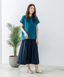 【汗染みの目立ちにくいTシャツ ZEROSTAIN/ゼロステイン】ロールカフラウンドヘムTシャツ レディース 汗染み防止 撥水加工 多機能 zo