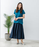 【汗染みの目立ちにくいTシャツ ZEROSTAIN/ゼロステイン】ロールカフラウンドヘムTシャツ レディース 汗染み防止 撥水加工 多機能 zo