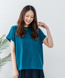 【汗染みの目立ちにくいTシャツ ZEROSTAIN/ゼロステイン】ロールカフラウンドヘムTシャツ レディース 汗染み防止 撥水加工 多機能 zo