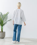 8分袖 切替 Tシャツ  CONVERSE コンバース