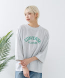 8分袖 切替 Tシャツ  CONVERSE コンバース