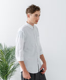 COOLMAXリネンミックス7分袖シャツ【BLUE STANDARD/ブルースタンダード