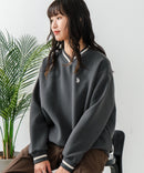 【U.S. POLO ASSN./ユーエスポロアッスン】Vネック リブライン 裏起毛 スウェットトレーナー